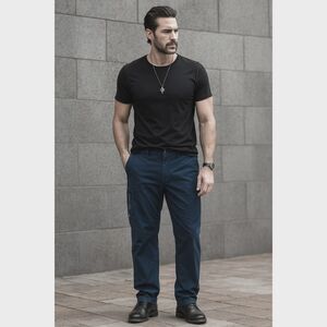 JOHN VARVATOS Star USA Black Classic Straight Leg Zip Chino Pants  Mens Size 38